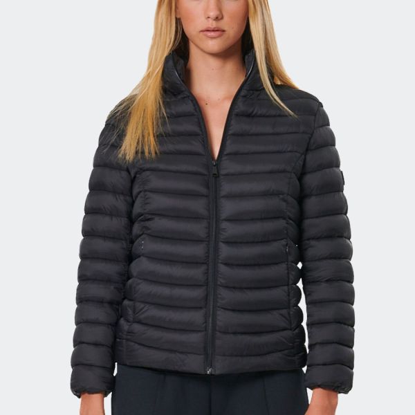 Body Action Quilted With Collar Women's Jacket 071532-01-Black