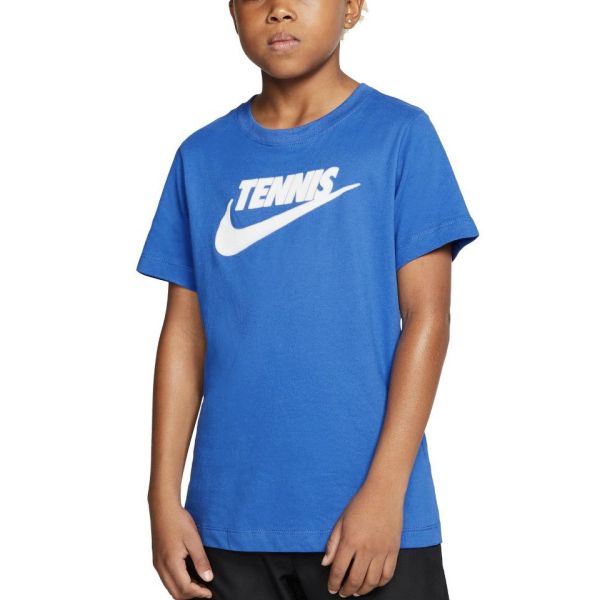 NikeCourt Dri-FIT Boy's Graphic Tennis T-Shirt CJ7758-481