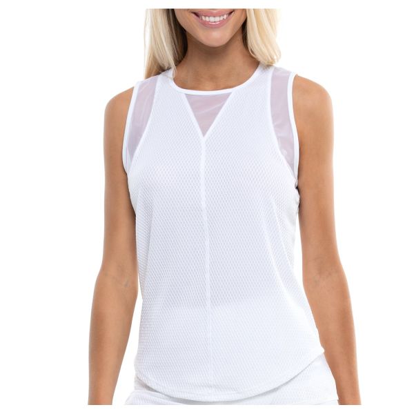 Lucky In Love Wavy Chill Out Women's Tennis Tank CT714-110