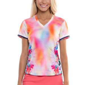 Lucky In Love Techno Tropic Short Sleeve Women's Top  CT772-E74675