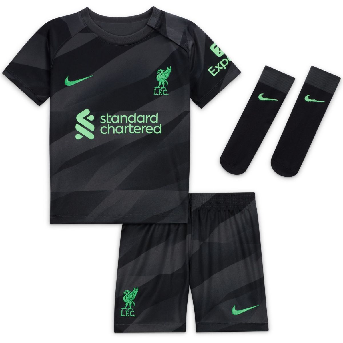 Nike Liverpool FC 2023/24 Goalkeeper Baby/Toddler Dri-FIT 3-Piece Kit FB6951-013
