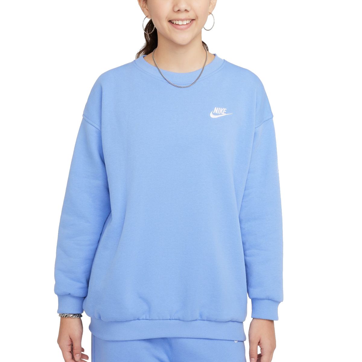 Nike Sportswear Club Fleece Big Kids' Oversized Sweatshirt FD2923-494