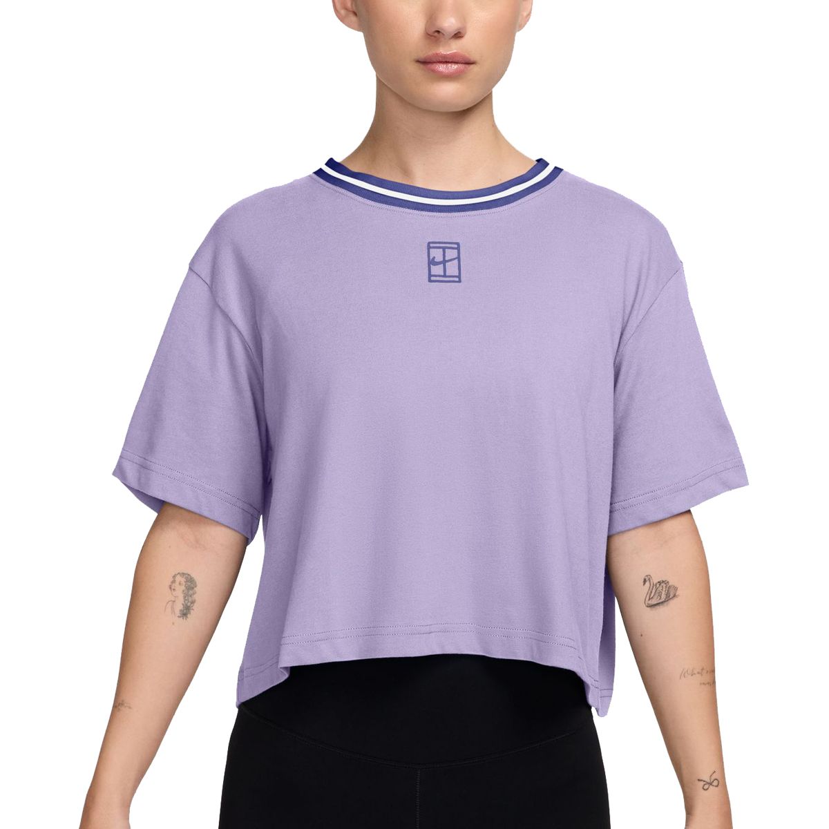 Nike Heritage Dri-FIT Short-Sleeve Cropped Women's T-Shirt HJ3640-515